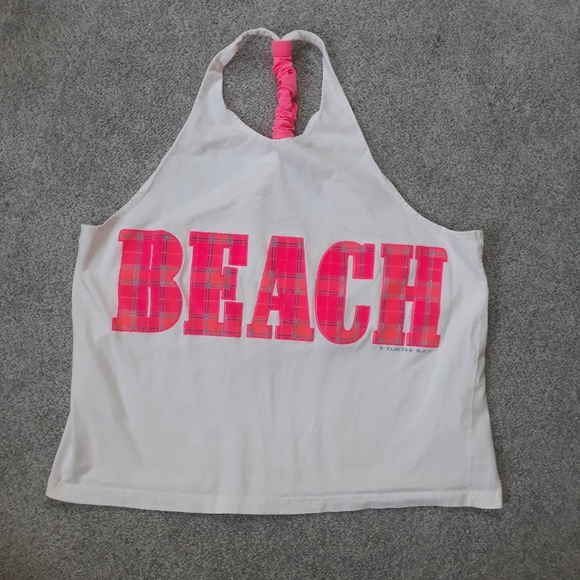 Vintage 80s 90s Beach Tank One Size - Picture 1 of 6